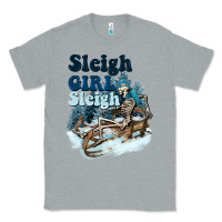 Heather Grey sleigh girl sleigh skeleton Classic Tee - NancyCooperArtShop