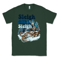 Sports Green sleigh girl sleigh skeleton Classic Tee - NancyCooperArtShop