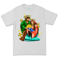 Dove Grey oh holy night  with cross ado Premium Tee - AdoDesignShop