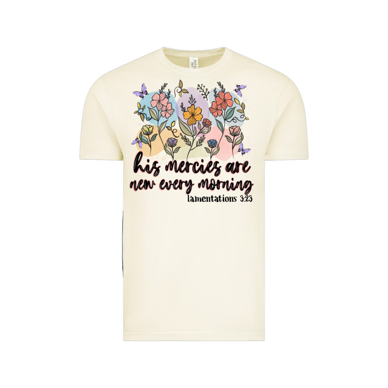 His Mercies Are New Every Morning Vintage Tee by MaliasSmallBusiness | Teevron