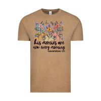 Vintage Coffee his mercies are new every morning Vintage Tee - MaliasSmallBusiness