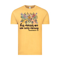 Vintage Mustard his mercies are new every morning Vintage Tee - MaliasSmallBusiness