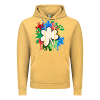 Vintage Mustard st patricks day shamrock autism Vintage Hoodie - MaliasSmallBusiness