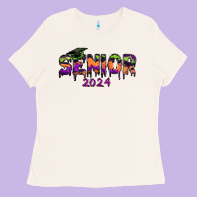Senior 2024 Halloween Ladies Tee Designed By Ranaportraitstore