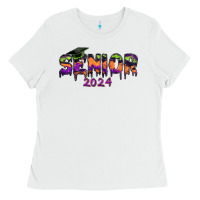 White senior 2024 halloween Ladies Tee - RanaPortraitStore