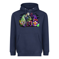 Navy halloween gnome Heavyweight Hoodie - CowGirlArtShop