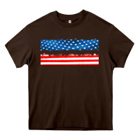 Chocolate Brown usa ice cream and popsicles Heavy Core Tee - AdoDesignShop