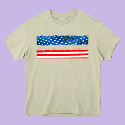 Usa Ice Cream And Popsicles Heavy Core Tee Designed By Adodesignshop