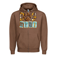Chestnut Dog Mini with Paw Zipper Hoodie - texasbilliewilder