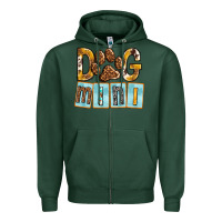 Sports Green Dog Mini with Paw Zipper Hoodie - texasbilliewilder