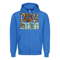 True Royal Dog Mini with Paw Zipper Hoodie - texasbilliewilder