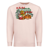 Pale Pink its the wonderful time of the year Premium Sweatshirt - CowGirlArtShop