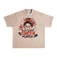 French Oak loud&proud mama messy bun Urban Heavy Tee - MaliasSmallBusiness