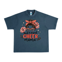 Midnight Navy loud&proud mama messy bun Urban Heavy Tee - MaliasSmallBusiness