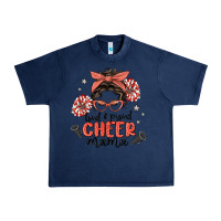 Navy loud&proud mama messy bun Urban Heavy Tee - MaliasSmallBusiness