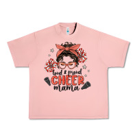 Salmon loud&proud mama messy bun Urban Heavy Tee - MaliasSmallBusiness