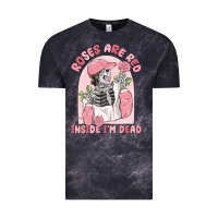 Cloud Black roses are red inside i'm dead Vintage Tee - MaliasSmallBusiness