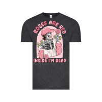 Vintage Black roses are red inside i'm dead Vintage Tee - MaliasSmallBusiness