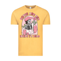 Vintage Mustard roses are red inside i'm dead Vintage Tee - MaliasSmallBusiness