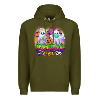 Army Green boo boo crew Premium Hoodie - CowGirlArtShop