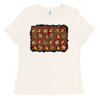 Bone christmas gingerbread man and house background Ladies Tee - BundleAndBundleShop