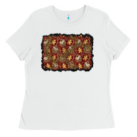 White christmas gingerbread man and house background Ladies Tee - BundleAndBundleShop
