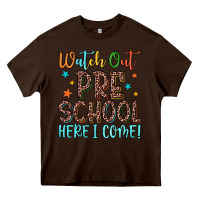 Chocolate Brown watch out preschool here i come! Heavy Core Tee - JahusDesignShop