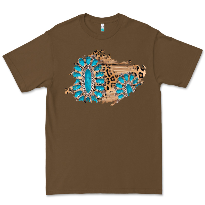 Gemstone Wood Leopard Patch Premium Tee by AdoDesignShop | Teevron