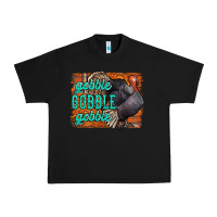 Black Thanksgiving Turkey Gobble Gobble Urban Heavy Tee - NancyCooperArtShop