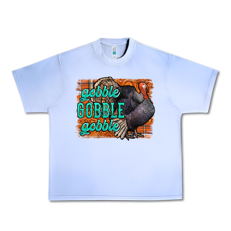 Thanksgiving Turkey Gobble Gobble Urban Heavy Tee by NancyCooperArtShop | Teevron