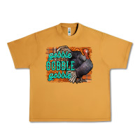 Peanut Butter Thanksgiving Turkey Gobble Gobble Urban Heavy Tee - NancyCooperArtShop