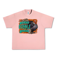 Salmon Thanksgiving Turkey Gobble Gobble Urban Heavy Tee - NancyCooperArtShop