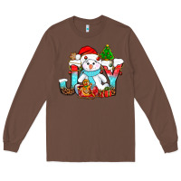 Chestnut joy christmas with snowman bbs Long Sleeve Tee - BundleAndBundleShop