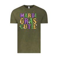 Vintage Olive mardi gras cutie Vintage Tee - MaliasSmallBusiness