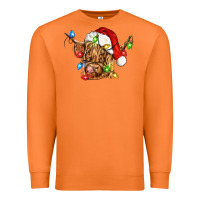 Carrot christmas heifer cow Premium Sweatshirt - CowGirlArtShop
