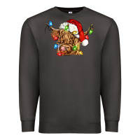 Smoke christmas heifer cow Premium Sweatshirt - CowGirlArtShop