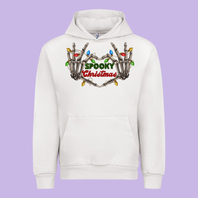 Spooky Christmas Skeleton Hands Urban Hoodie Designed By Fadigitalartstudio