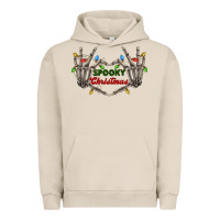 Pigment French Oak spooky christmas skeleton hands Urban Hoodie - FaDigitalArtStudio