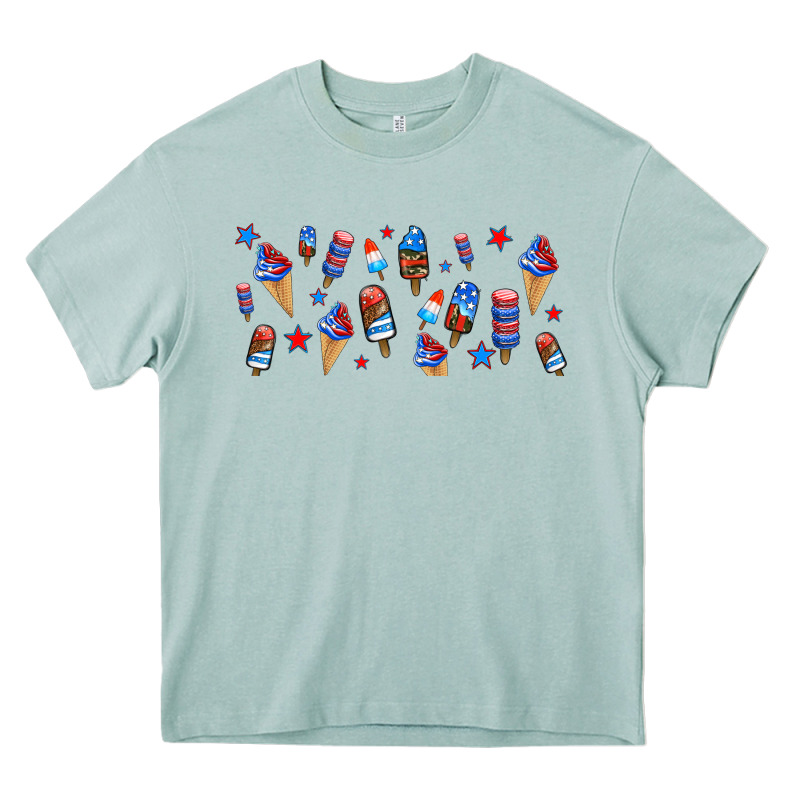 Usa Ice Cream And Popsicles Heavy Core Tee by AdoDesignShop | Teevron