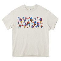 Cream usa ice cream and popsicles Heavy Core Tee - AdoDesignShop
