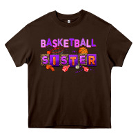 Chocolate Brown basketball sıster Heavy Core Tee - AdoDesignShop