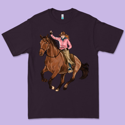 Cowgirl Premium Tee Designed By Artiststas