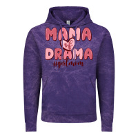 Cloud Purple mama of drama girl mom Vintage Hoodie - MaliasSmallBusiness