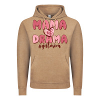 Vintage Coffee mama of drama girl mom Vintage Hoodie - MaliasSmallBusiness
