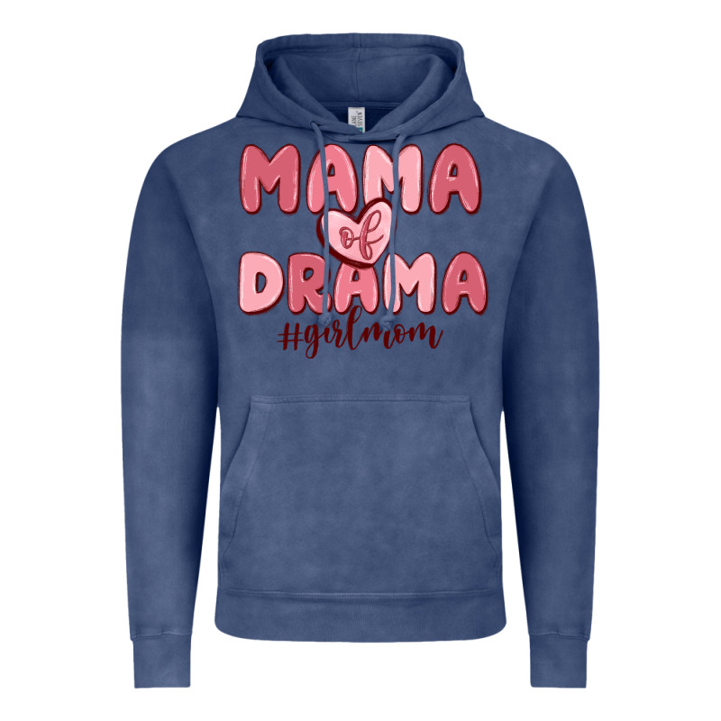 Mama Of Drama Girl Mom Vintage Hoodie by MaliasSmallBusiness | Teevron