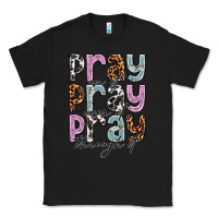 Black pray on it pray over it pray through it Classic Tee - NancyCooperArtShop