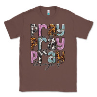Chestnut pray on it pray over it pray through it Classic Tee - NancyCooperArtShop