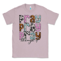 Lilac pray on it pray over it pray through it Classic Tee - NancyCooperArtShop