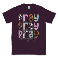 Plum pray on it pray over it pray through it Classic Tee - NancyCooperArtShop