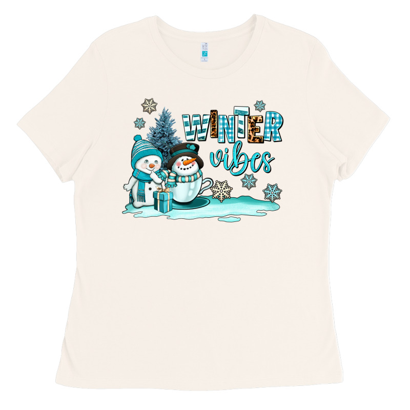 Winter Vibes Ladies Tee by AdoDesignShop | Teevron